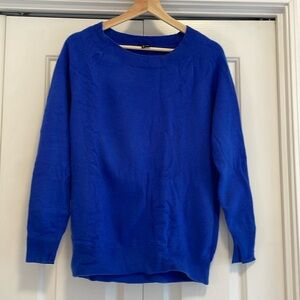 Theory Cashmere Sweater Electric Blue Relaxed Fit